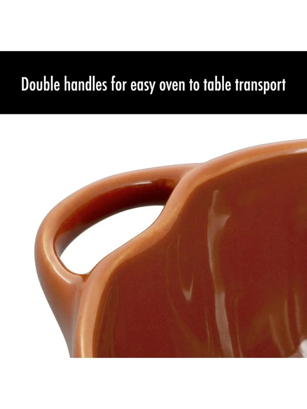 Petite Pumpkin Cocotte 16oz - Burnt Orange Ceramic Bakeware for Fall Cooking